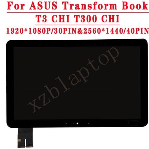 12.5" LCD For ASUS Transform Book T3Chi T300Chi T3 CHI T300 CHI FHD LCD Display+Touch Screen Assembly B125HAN01.0 & LQ125T1JX03C