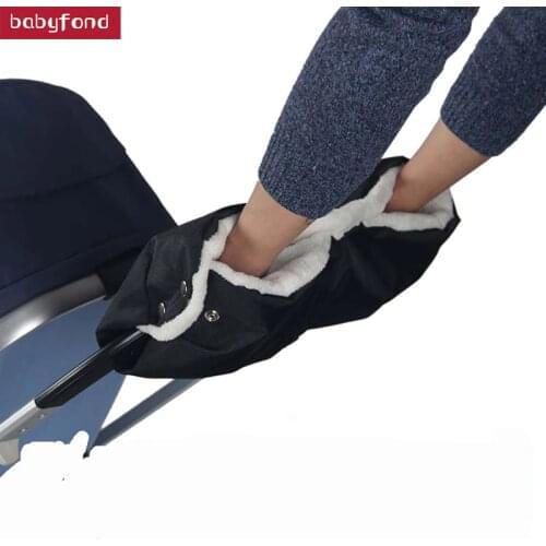 Winter Warme Stroller Gloves Waterproof Anti-freeze Pram Hand Muff Baby Carriage Glove Baby Buggy clutch cart muff glove