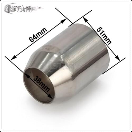 38mm-51mm Modified Motorcycle Exhaust Muffler Welding Joining Sleeve Connector Motocross Dirt Bike Street Bike Scooter