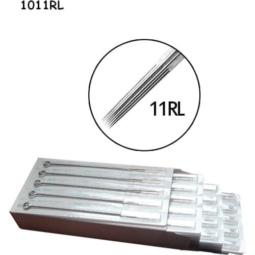 50pcs/box Pre-Made Sterilized Tattoo Needles 11RL Round Liner Needles For tattoo grip tattoo tis free shipping