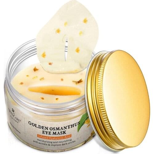 50pcs Golden Osmanthus Eye Mask Deeply Moisturizing Nourishing Firming Eyes Patch Eye Wrinkles And Dark Circles Care Masks TSLM1