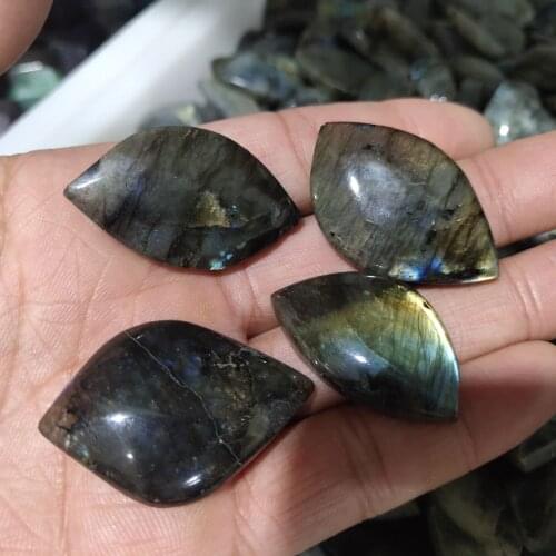 6pcs Natural Labradorite Stone necklace multi Lucky heart pendant for Jewelry moonlight sea heart pendant