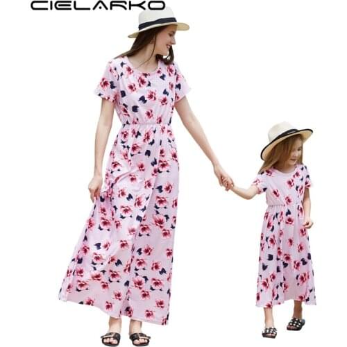 Cielarko Matching Dresses For Mom And Daughter