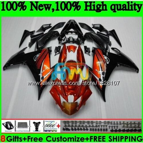 FZ6 R Kit For YAMAHA FZ6N FZ6R 09 10 11 Gloss orange 12 13 14 15 117BS.3 FZ 6R FZ-6R 2009 2010 2011 2012 2013 2014 2015 Fairing