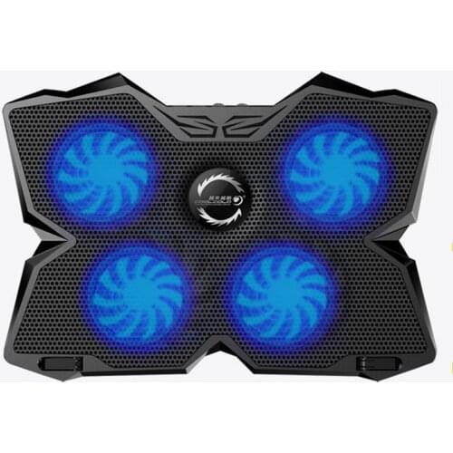 COOLCOLD Brand Laptop cooler with 4 fans USB 2.0 Laptop PC Base Cooling Pad Cooler Radiator With Stand for Notebook Laptop