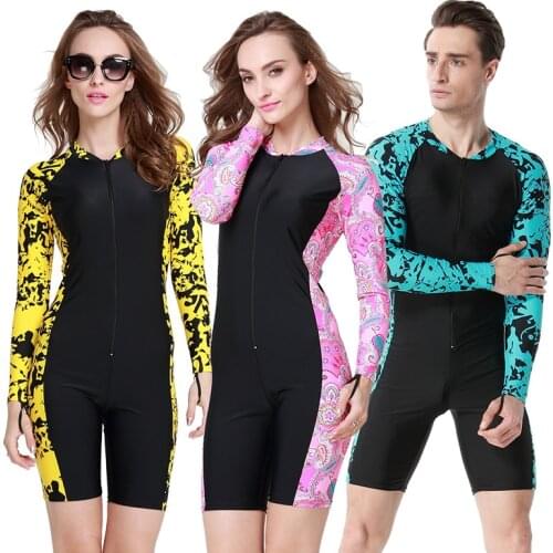 Bart shark diving suit men and women surfing on the sea snorkeling jellyfish body sunscreen Siamese swimsuit loverssuits