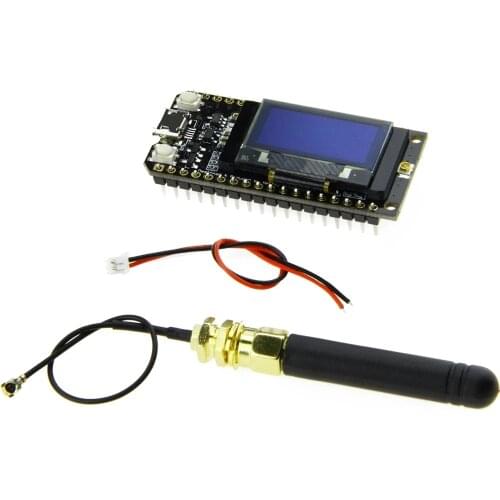 LILYGO® TTGO LORA32 V1.0 868/915Mhz ESP32 LoRa OLED 0.96 Inch Display Bluetooth WIFI ESP32 ESP-32 Module with Antenna