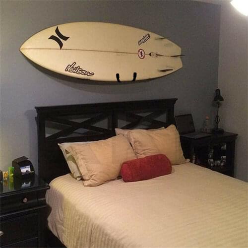 Surfboard SUP Wall Mount Rack Holder Durable Water Surf Sport Storage Metal