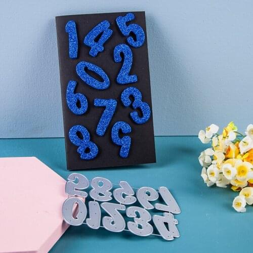 Metal cutting dies 0-9 numbers cut die mold decoration Scrapbook paper craft knife mould blade punch stencils dies