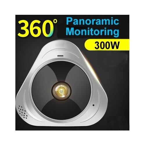 MOUNTAINONE New Arrival MINI WIFI HD Camera,Multi-angle quad screen 300W IP Camera 360 degree panoramic monitoring +TF Card