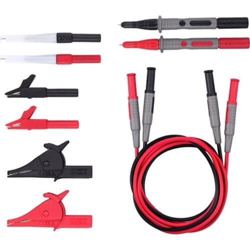 Multifunctional Multimeter banana Plug Crocodile Clamp High-grade Silicone Wire Vehicle Maintenance Test leads Puncture Probe