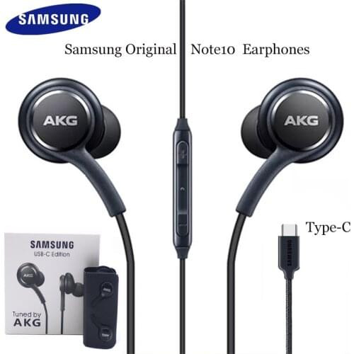 Samsung Galaxy Note 10 S20 Plus Type C Earphones In-ear Wired Mic Volume Control USB-C Headset For S21 S20 Note 20 Ultra A80 A90