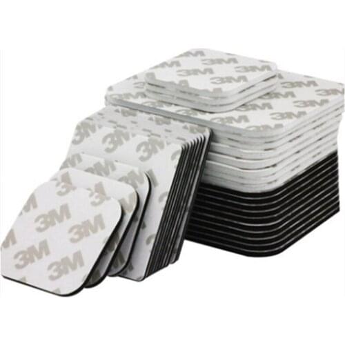 New Arrival 10pcs/set two sided tape 3m black and white Foam Tape Pad Mounting Rectangle Adhesive repair tape