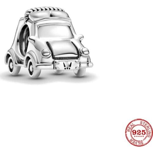 New Original Silver Color Electric Car Diy Bead Fit European Charms Bracelet Bangles Diy Jewelry P319