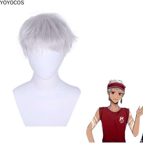 YOYOCOS Twisted Wonderland Cosplay Scarabia Kalim AL-Asim Cosplay Wig Heat Resistant Synthetic Hair Carnival Halloween Party