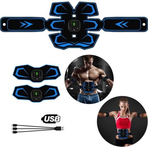 Recharge Wireless Muscle Stimulator Smart Fitness Abdominal Vibrating Belt Electrostimulation Muscle Sculpting at Home Workouts