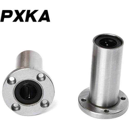 Extended round flange linear bearing LMF6LUU LMF8LUU LMF10LUU LMF12LUU LMF13LUU LMF16LUU LMF20LUU LMF25LUU LMF30LUU LMF35/40LUU