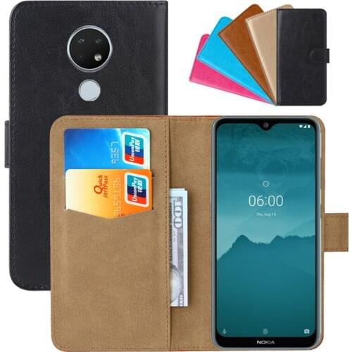 Luxury Wallet Case For Nokia 6.2 PU Leather Retro Flip Cover Magnetic Fashion Cases Strap