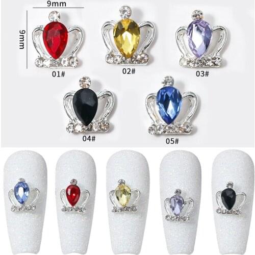 Nail Rhinestones Decorations Crystals for Nails Art Accessories Manicure Jewel Dazzling Glitter Diamond Imperial Crown Charms