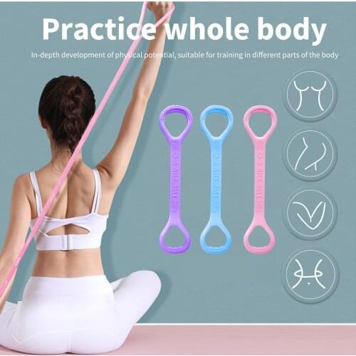 Yoga Belts Rally Rope Fitness Pulling Rope Body Shaping Strap Resistance Loop Exerciser Rubber Bands for Arms Hammock Swing