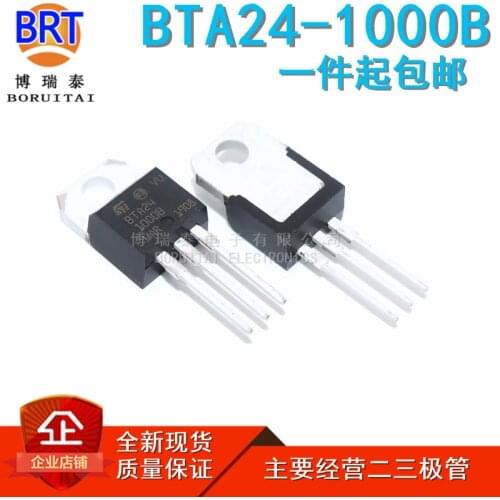 10pcs/lot BTA24-1000B 24-1000b BTA Full Series Bidirectional Controllable Silicon TO-220 Brand New Spot