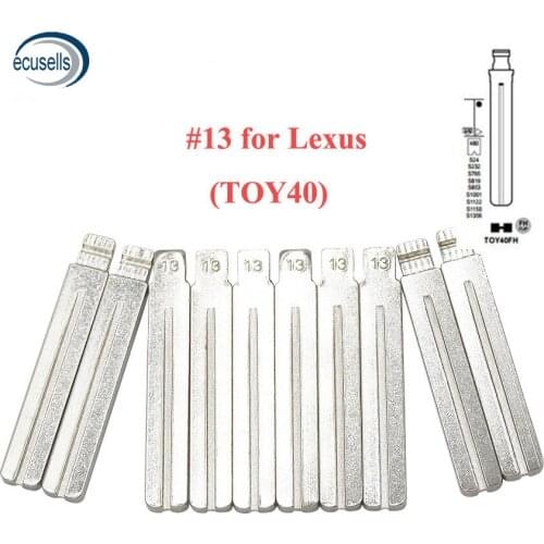10pcs/lot, Universal Remotes Flip Blade 13# for KD Remote Key , NO.13 TOY40 Toy48FH For IX35 Verna