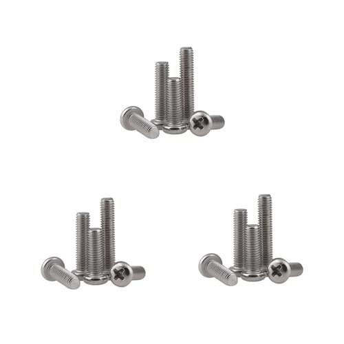 100Pcs Free Shipping Sample M1.4*3/4/5/6/8/10/12mm Stainless Steel Round Head Flat Tail Screws Bolts