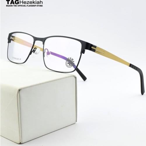 2020 fashion Brand titanium glasses frame men frame glasses Square eye glasses frames for men spectacle frames myopia eyeglasses