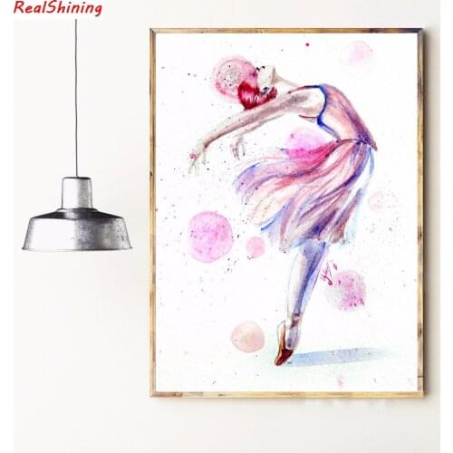 5D Diy Diamond Painting Cross Stitch full Square Diamond Embroidery Ballet girl picture for room Decor H2325