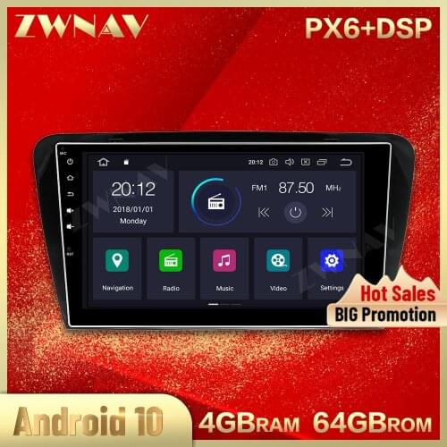 4G+64G Android 10.0 car multimedia player For Volkswagen VW Skoda Octavia A7 2013-2017 car GPS Navi Audio radio stereo Head Unit