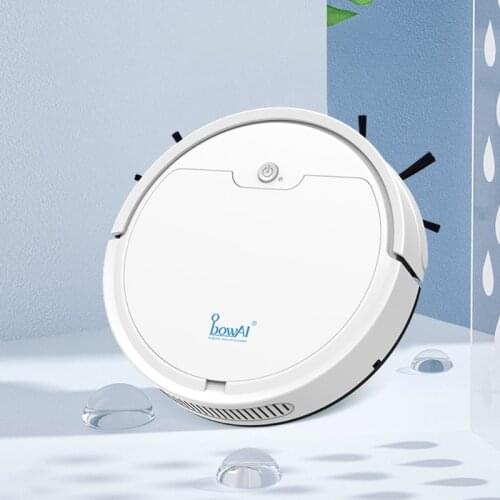 M2EE Mini Wireless Rechargeable Robot Vacuum Cleaner Wet/Dry Use 60 min Runtime Quiet Super-Thin Ideal for Pet Hair Carpets