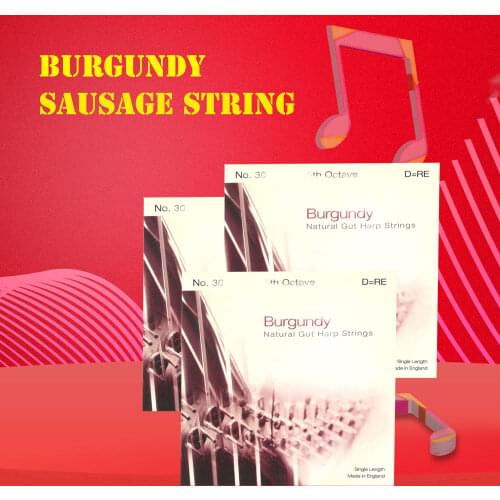 Harp Burgundy professional strings general 47 strings, vertical strings, large vertical strings