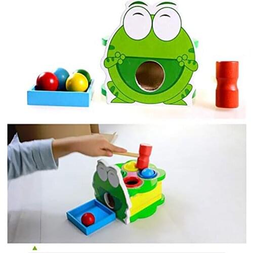 Baby Wooden Toys Hammer Wood Toy Early Learning Educational Toys For Children Musical Toys Instrument Gift Sound Maker