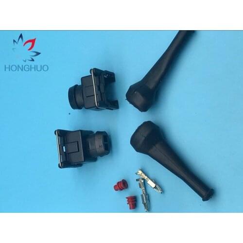 EV1 927 374-3 2Pin EFI Fuel Injector Connector Waterproof Electrical Wire Connector Plug 1jz ev6 ev14 for Bosch AMP Tyco TE