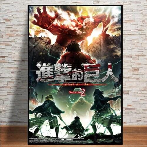 Attack on Titan paintings on canvas Japanese anime HD print wall posters modern art creative boy bedroom bar decorative pictures