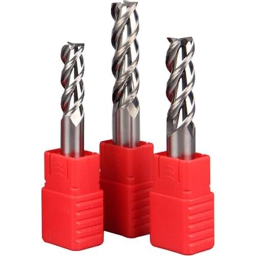 1PCS 3-Blade Aluminum Alloy Special Milling Cutter Tungsten Steel White Steel Milling Machine End Mill