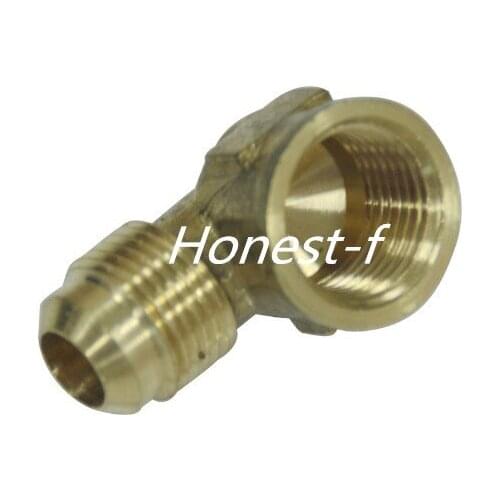 Brass Flare 5/8" OD x 3/4" Female NPT 45 Degree Flare 90 Degree Elbow Tube Fitting