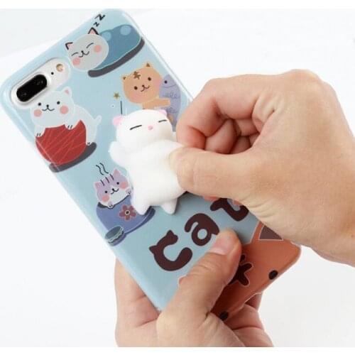 Cute Squishy 3D Silicon Cat Cartoon Phone Case For Samsung Galaxy J3 J330 J5 Pro J530 J7 J730 Case 2017 EU Version Back Cover
