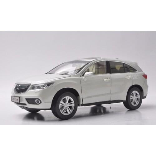 1:18 Diecast Model for Acura RDX White SUV Alloy Toy Car Miniature Collection Gifts