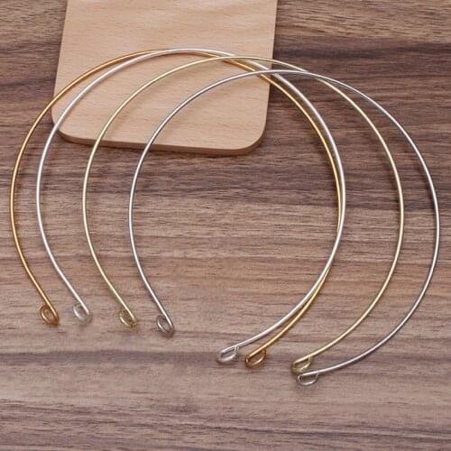 5pcs Metal DIY Wedding Headband Bride Coil Hairwear Hairband Head Hair Band Base Collar Neckwear Necklace Jewelry Components