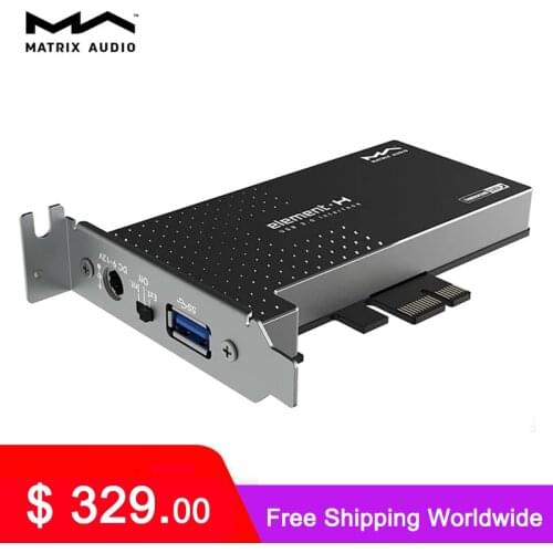 Matrix element H Hi-Fi USB 3.0 Interface expansion Card Crystek femtosecond Clock