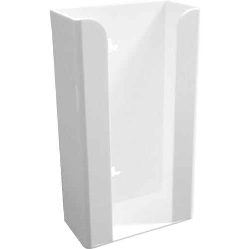 Useful Disposable Gloves Storage Box Transparent Wall Mounted Dispenser Organizer Case Precise Plexiglass Storage Box (White)