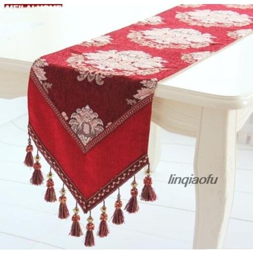 Portuguese red European table flag Table cloth coffee table cloth high-grade tea table bunting Table runner