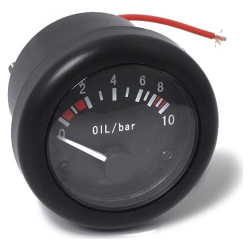 LED Backlight Oil Pressure Gauge Meter Φ52mm(2”) w/ NPT1/8 Sensor for Boat Marine Yacht