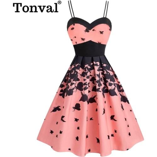 Розовые летние платья Tonval China At AliExpress