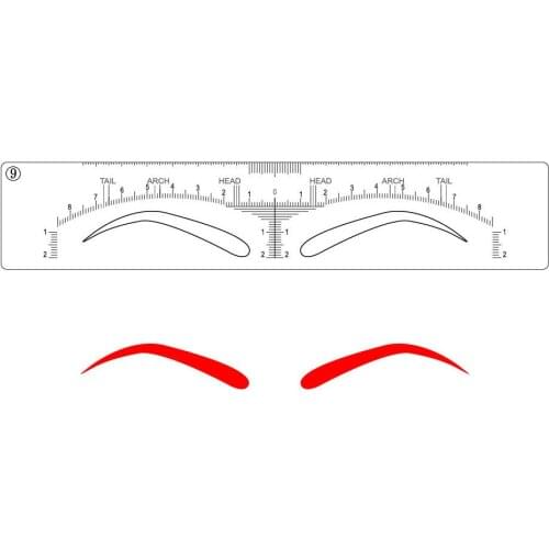10 pieces Eyebrow Stencils Stickers Microblading Permanent Makeup Supplies Disposable Eyebrow Mold Template Drawing Guide