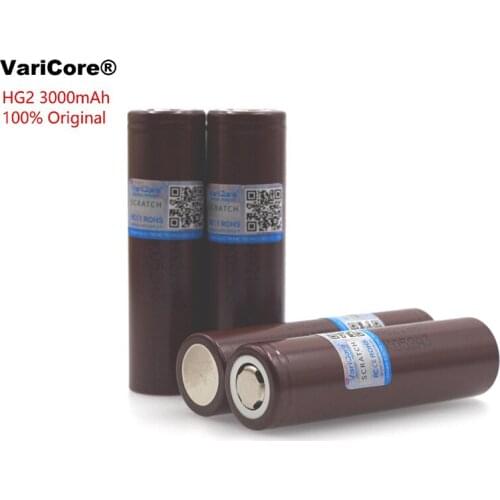 VariCore new HG2 18650 3000mAh battery 18650HG2 discharge 3.6V 20A, dedicated For hg2 batteries