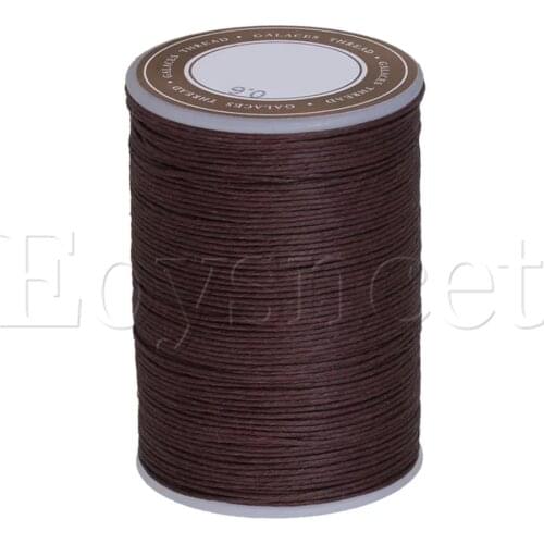 0.6mm Dia 95m Length Dark Brown Ramie Waxed Cord Wax Thread for Crafts