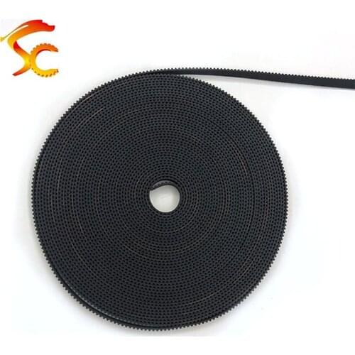 High Quality 50meters/lot GT2-6mm open timing belt width 6mm 2GT 6mm rubber belt Free shipping