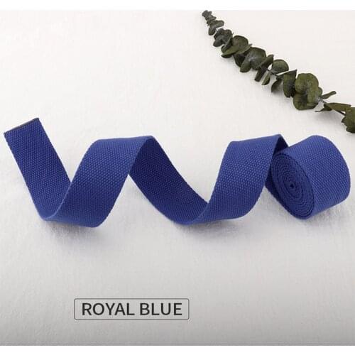 Royal blue solid color webbing bag ladies messenger shoulder bag replaceable webbing accessories bag strap